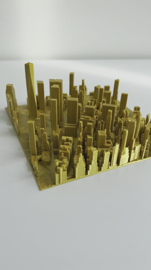 3D gedrucktes Stadtmodell NewYork City